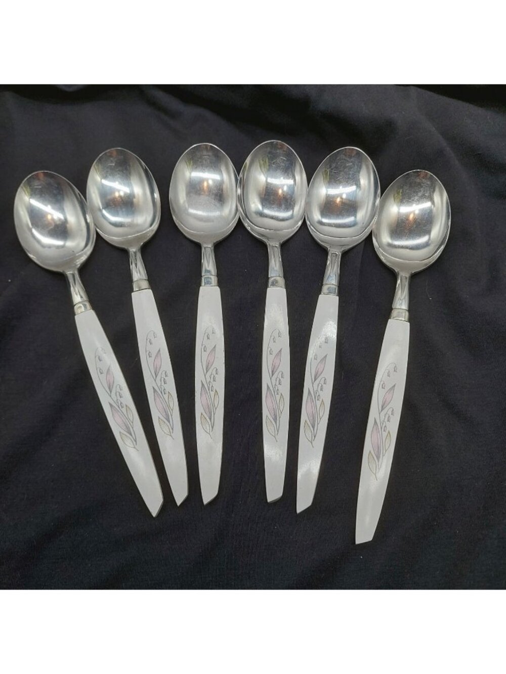 Kaysons Golden Rhapsody Soup Spoons 6" Lot Of 6